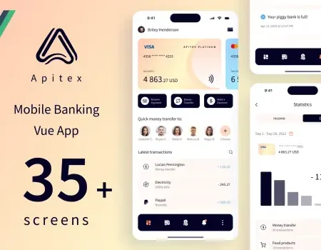 Apitex – Mobile Banking Vue App | PWA