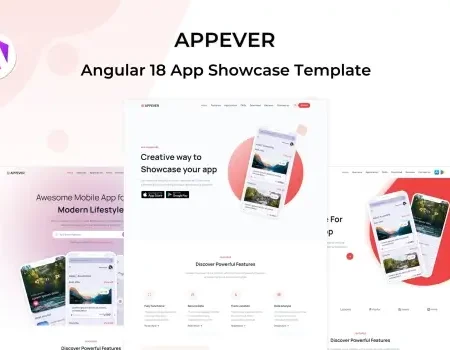 Appever – Angular 18 App Landing Template