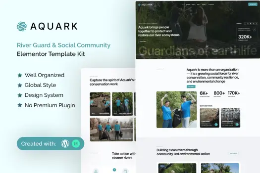 aquark-river-guard-social-community-elementor-template-khoplugin.com aquark river guard social community elementor template khoplugin.com