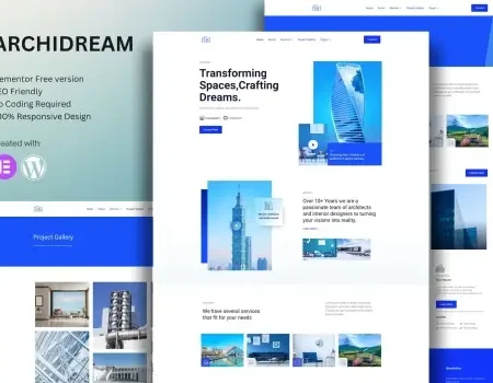 Archidream – Architecture Elementor Template Kit