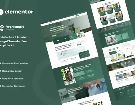 Architectx – Architecture & Interior Design Services Elementor Template Kit