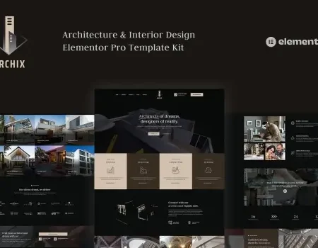 Archix – Architecture & Interior Design Elementor Pro Template Kit
