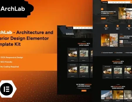 ArchLab – Architecture & Interior Design Elementor Pro Template Kit