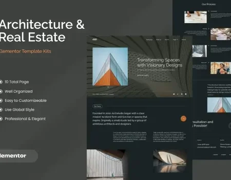 Archstudio – Modern & Luxury Architecture Template Kits