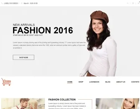 Crazy Fashion – Shopify Responsive Theme