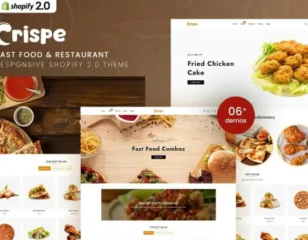 Crispe – Fast Food & Restaurant Shopify 2.0 Theme