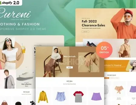 Cureni – Clothing & Fashion Shopify 2.0 Theme