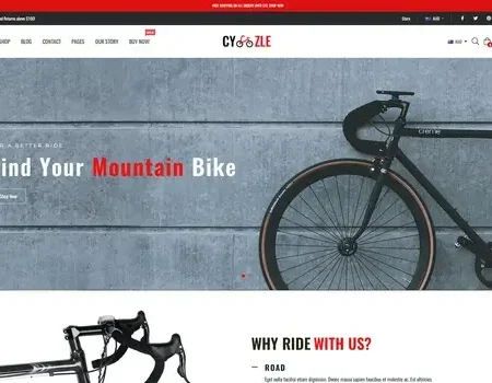 Cyzle – Cycle, Bike, Accessories Shopify Theme