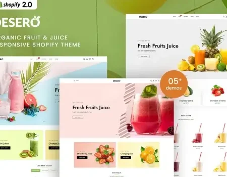 Desero – Organic Fruit & Juice Shopify 2.0 Theme