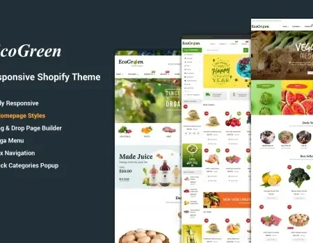 EcoGreen – Organic, Fruit, Vegetable Shopify Theme