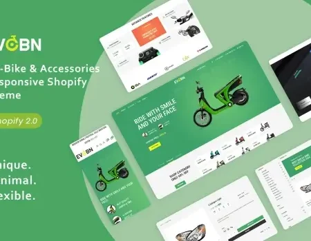 Evobn – EV-Bike & Accessories Responsive Theme | Shopify Theme