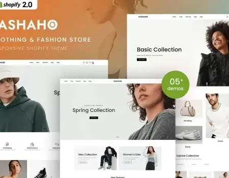 Fashaho – Clothing & Fashion Shopify 2.0 Theme