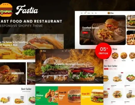 Fastia – Fast Food & Restaurant Shopify Theme
