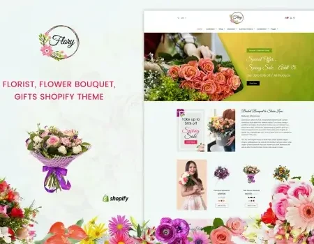 Flory | Florist, Flower Bouquet, Shopify Theme