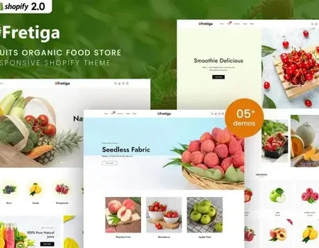 Fretiga – Fruits Organic Food Shopify 2.0 Theme