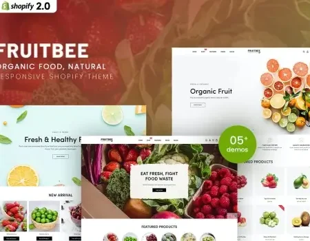 FruitBee – Organic Food, Natural Shopify Theme