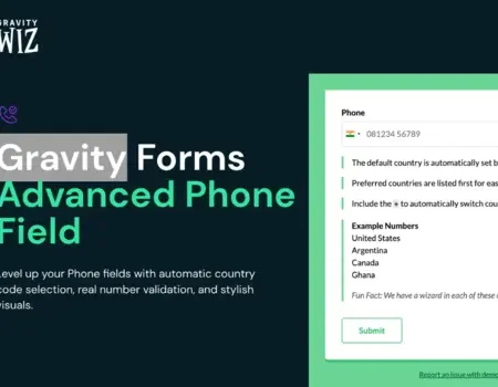 GP Advanced Phone Field