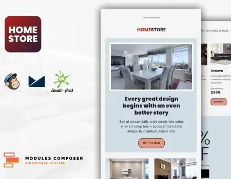 Homestore – E-Commerce Responsive Email Template
