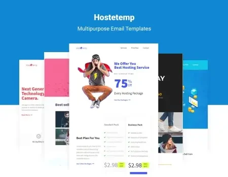 Hostetemp – Multipurpose Email Templates & Builder