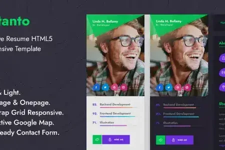 Bittanto – Creative Resume HTML5 Responsive Template