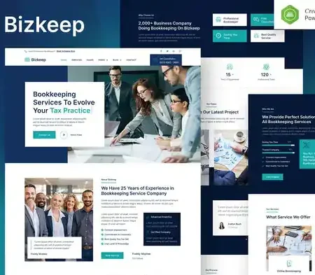 Bizkeep – Bookkeeping & Accounting Service Elementor Template Kit