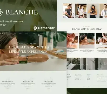 Blanche – Spa & Wellness Elementor Template Kit