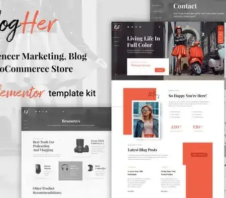 BlogHer – Influencer Marketing Elementor Template Kit