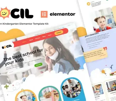 Bocil – Children Kindergarten Elementor Template Kit