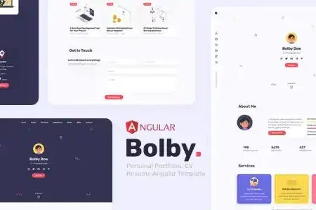 Bolby – Personal Portfolio Angular Template