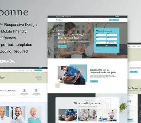 Bonne – Chiropractic & Physiotherapy Elementor Template Kit