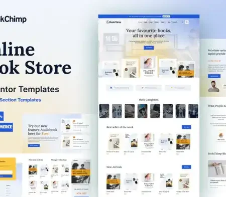 BookChimp – Online Book Store Website Elementor Template Kit