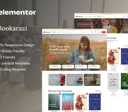 Bookarazi – Author & Publisher Elementor Template Kit