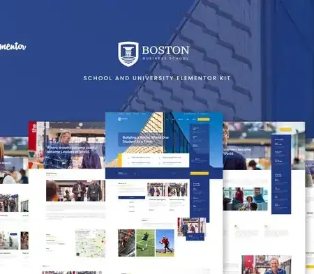 Boston – School & University Elementor Template Kit