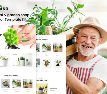 Botanika – Botanical Garden Shop Elementor Template kit