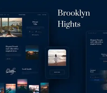 Brooklyn Heights – Private Villa & Hotel Elementor Template Kit