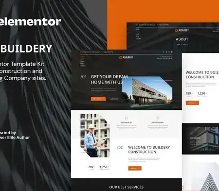 Buildery – Construction & Building Company Elementor Template Kit