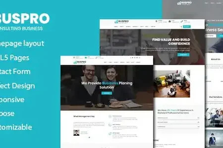 Buspro – Consulting Business HTML Template