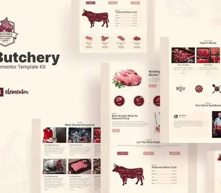Butcha – Butchery Shop Elementor Template Kit