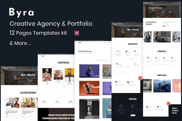 Byra – Creative -Agency-& Modern -Portfolio -Elementor- Template -Kit-khoplugin.com Byra – Creative Agency Modern Portfolio Elementor Template Kit khoplugin.com