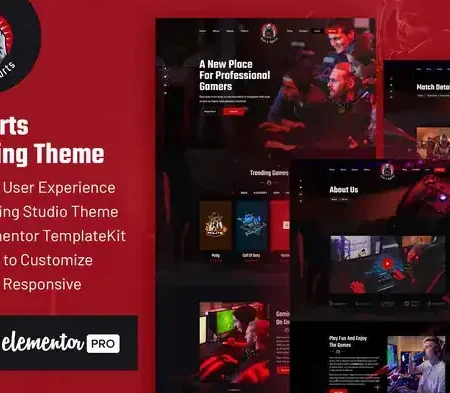 CROX | Esports & Gaming Elementor Template Kit