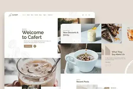 Cafert – Cafe and Restaurant Website Template