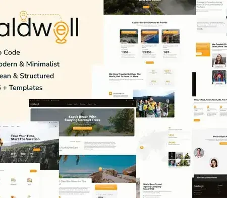 Caldwell Tour & Travel Elementor Pro Template Kit