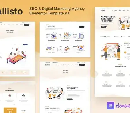 Callisto – SEO & Digital Marketing Agency Elementor Template Kit