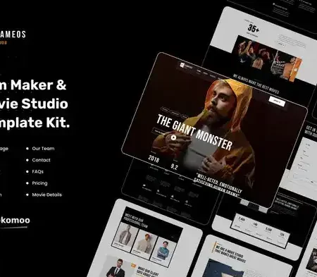 Cameos | Film Maker & Movie Studio Elementor Template Kit