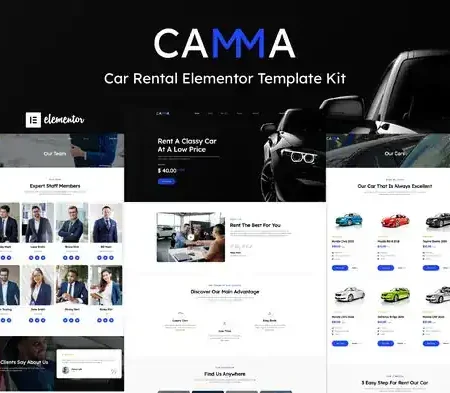 Camma – Car Rental Elementor Template Kit