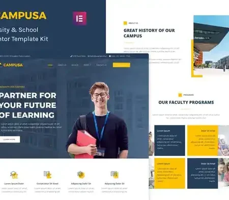 Campusa – University & School Elementor Template Kit