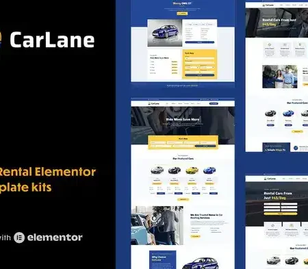 CarLane – Car Rental Elementor Template Kit