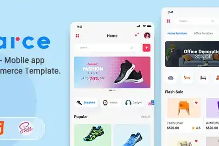 Carce – Mobile app eCommerce Template