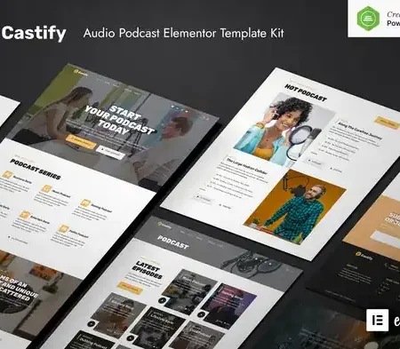 Castify – Audio Podcast Elementor Template Kit