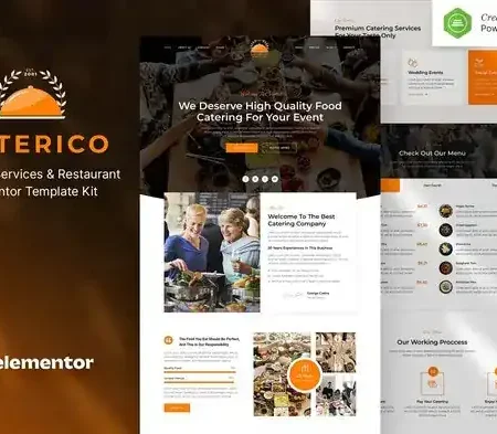 Caterico – Catering Services & Restaurant Elementor Template Kit